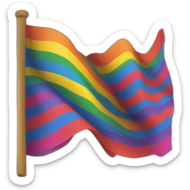 LGBTQ+ flag sticker