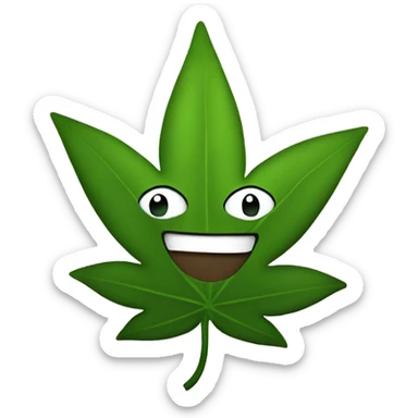 Pot leaf friend  sticker