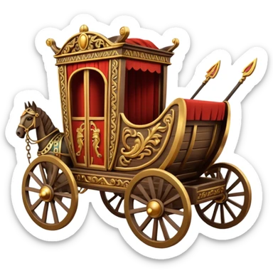 Roman chariot sticker
