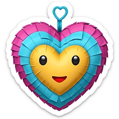 piñata heart sticker