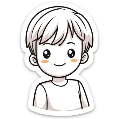 Shy sexy grin sticker