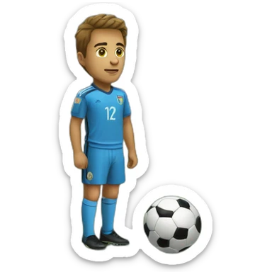soccer free kick sticker
