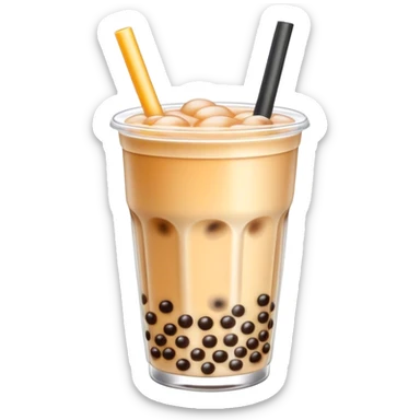 A boba tea  sticker