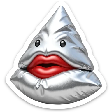 Glittery Hershey’s kiss  sticker
