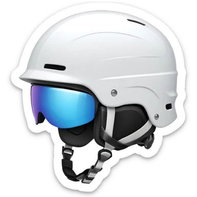 ski helmet without goggles sticker