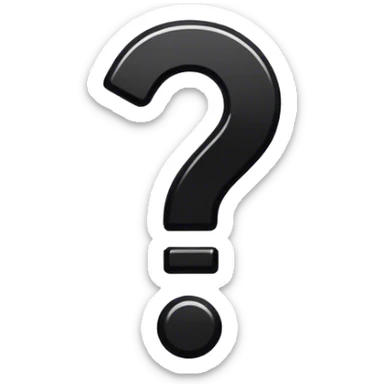 exclamation point on top of question mark sticker