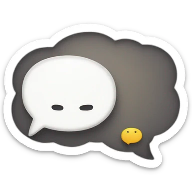 thought bubble sticker