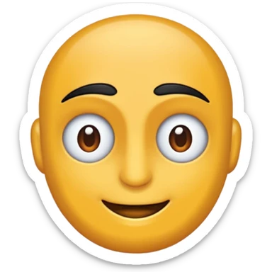 Ortası delik yamuk kare sticker