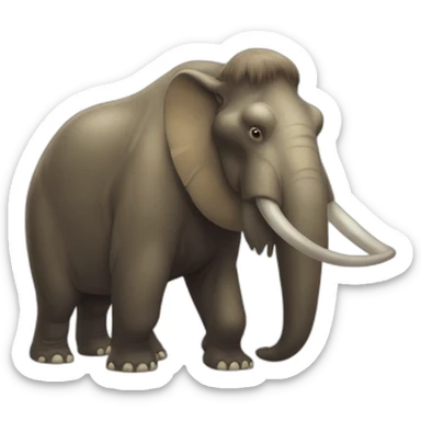 Mammouth qui mange un mammouth sticker