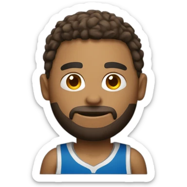 3-points shooting basketball sticker