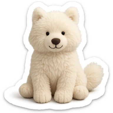 jellycat stuffed plush samoyed sticker
