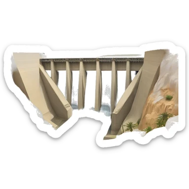 aswan dam sticker