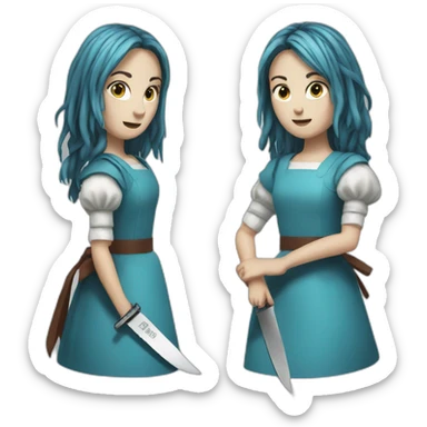 alice made returns With knife sticker