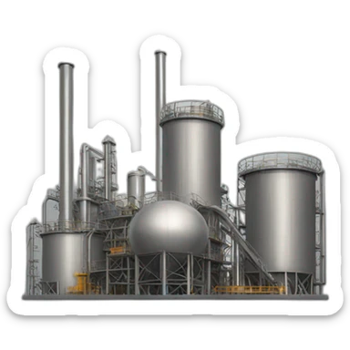 Oil refining sticker