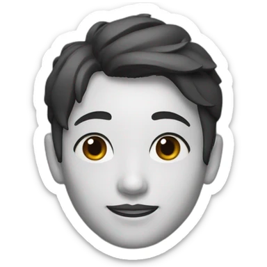 Chinois noir roux sticker