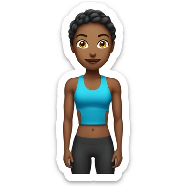 Fitness woman sticker