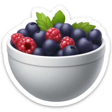 açaí bowl with berries sticker