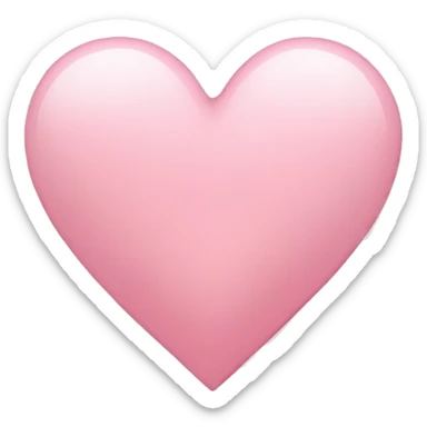 Light pink heart sticker
