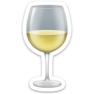 Glass of white wine  sticker