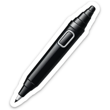 a black bold marker like a sharpie with a large tip  sticker
