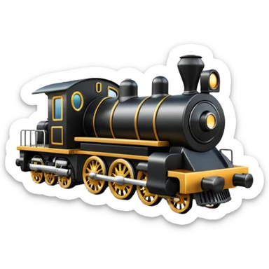 Train on a track  sticker