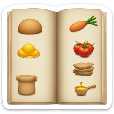 recipe book sticker