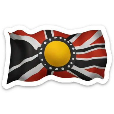 Aboriginal Australian flag  sticker