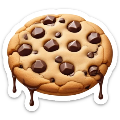 Chocolate chip cookie sticker