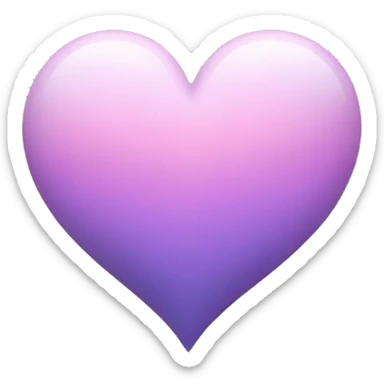space in pastel pink and purple heart sticker