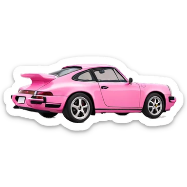 Porshe pink  sticker