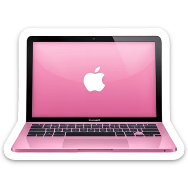 pink laptop macbook sticker
