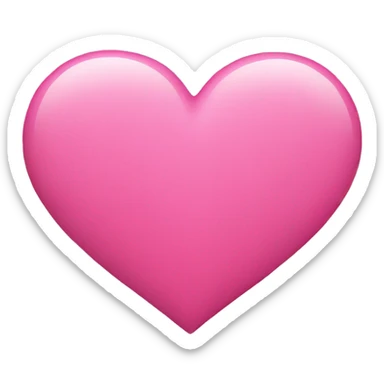 Pink heart sticker
