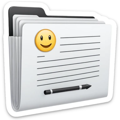 folder that says activites follwed by stack of forms  sticker