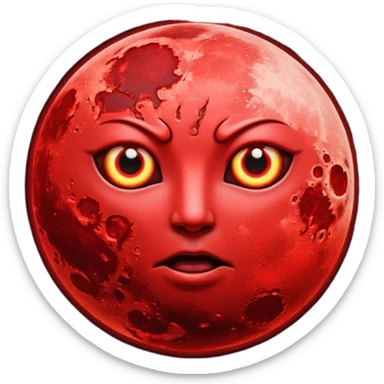 Blood moon sticker