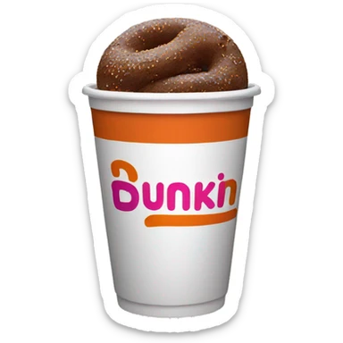 Dunkin  sticker