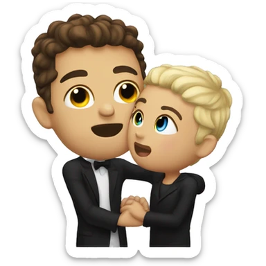 Me and Robbie kissing sticker