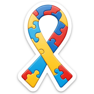 autism awareness symbolism sticker