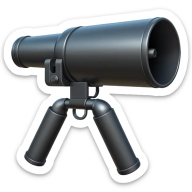 two-handled bazooka sticker