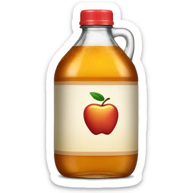 a single bottle of apple cider vinegar sticker