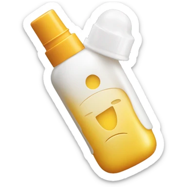 little facial sunscreen bottle isdin sticker