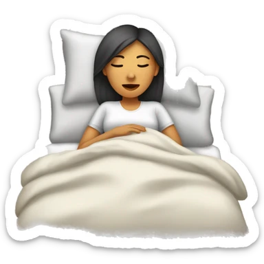 Mujer dormida  sticker