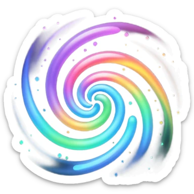 black magic particles sticker