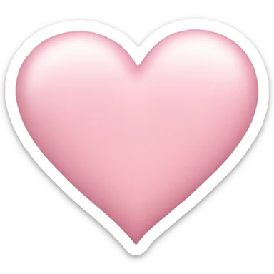 light pink heart sticker