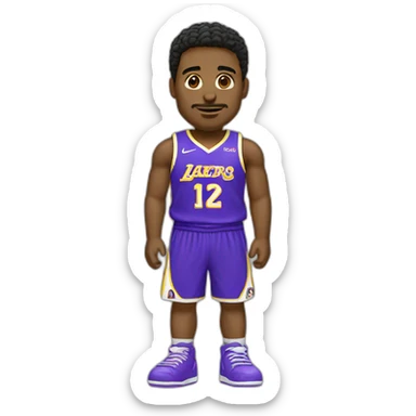 Polera de basket con numero 12 sticker