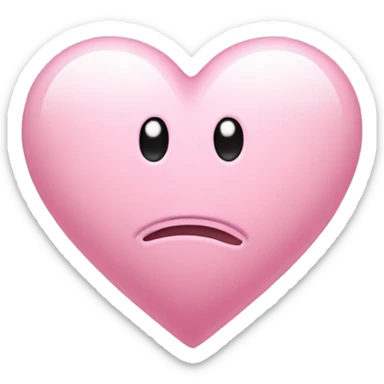 A light pink heart that says I’m sorry  sticker