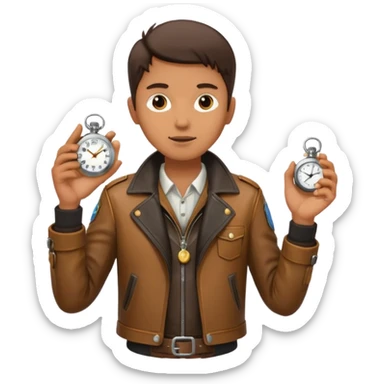 Explorer with pocket watch sticker