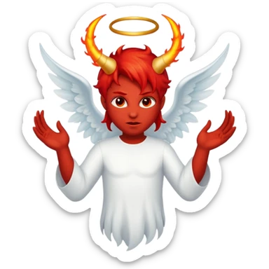 Biblically accurate Angel seraphim make a devil sticker