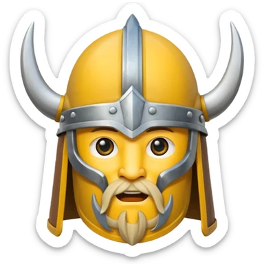 bana kick yayınları için viking kaskı abone rozeti oluştur rengi sarı olsun sticker