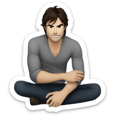 Ian Somerhalder dans the vampire dyare sticker