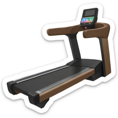 Brown fitness simulator sticker